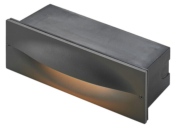 Zewnętrzna Lampa Lucande, Zandro, czarny, taras, metal, nowoczesny