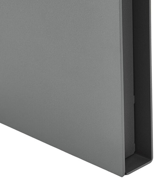 Lampa ogrodowa stojąca Joril Lucande, aluminiowy / szary / cynkowy, aluminium, nowoczesny
