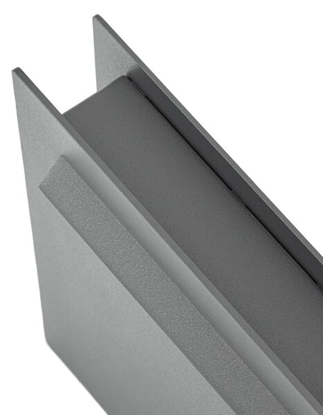 Lampa ogrodowa stojąca Joril Lucande, aluminiowy / szary / cynkowy, aluminium, nowoczesny