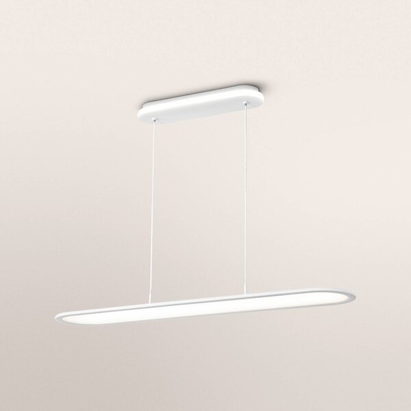 OSRAM Lampa wisząca LED Office line Panel Ellipse biała 940 DIM Ellipse, możliwość ściemniania, biały / opal, biuro, aluminium, nowoczesny