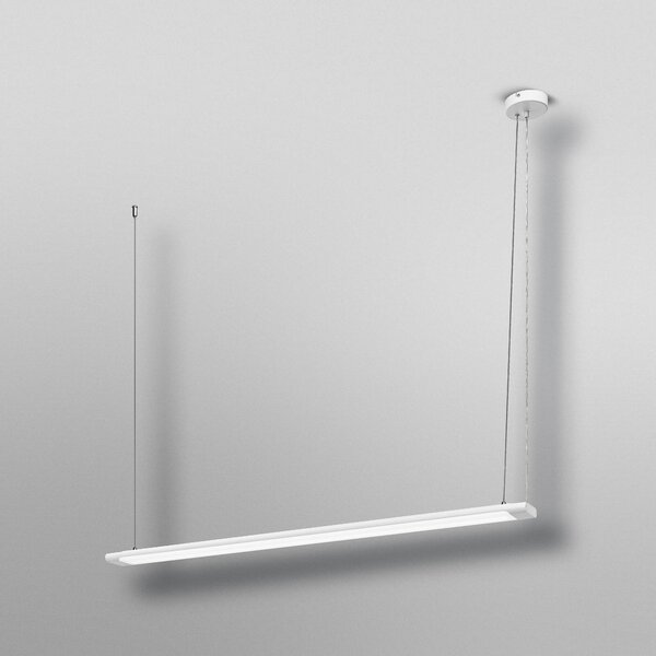 OSRAM żyrandol LED Office line Slab biała 4000 K ściemniany Slab, możliwość ściemniania, biały / opal, biuro, aluminium, nowoczesny