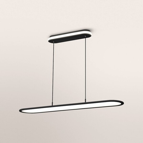OSRAM LED-Pendel Office line panel Ellipse czarny 940 sączeniowy Panel Ellipse, możliwość ściemniania, czarny, biuro, aluminium, nowoczesny