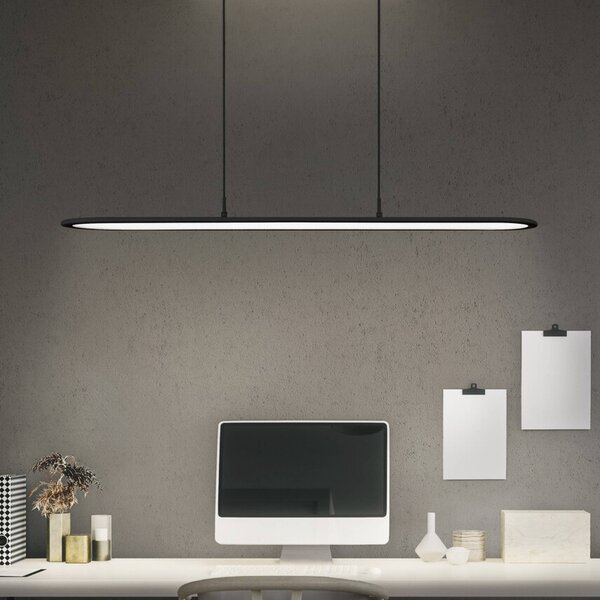 OSRAM LED-Pendel Office line panel Ellipse czarny 940 sączeniowy Panel Ellipse, możliwość ściemniania, czarny, biuro, aluminium, nowoczesny