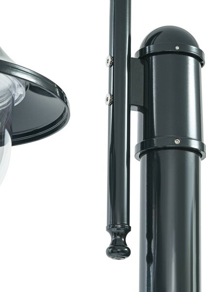 Lampa zewnętrzna Lindby Daphne, 220 cm, zielona, metalowa, E27 Daphne Lindby, możliwość ściemniania, zielony, aluminium, antyczny