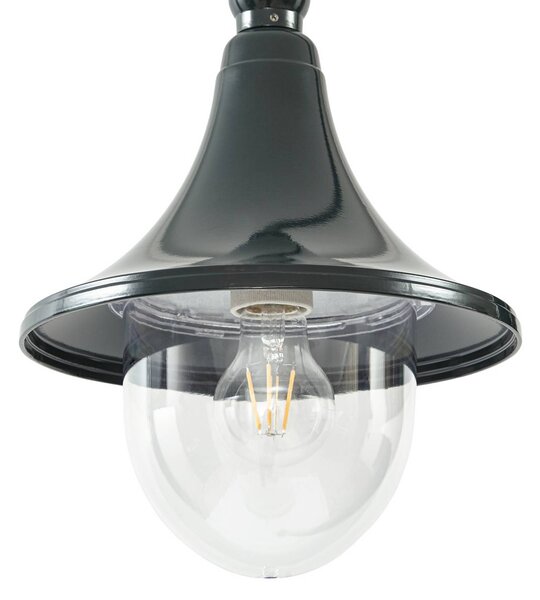 Lampa zewnętrzna Lindby Daphne, 220 cm, zielona, metalowa, E27 Daphne Lindby, możliwość ściemniania, zielony, aluminium, antyczny