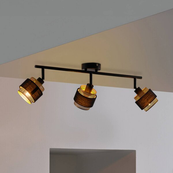 OSRAM Lampa sufitowa Decor Spot Hornet,, czarny, salon / jadalnia, tkanina / materiał / jedwab, nowoczesny