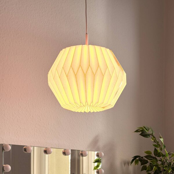 OSRAM Lampa wisząca Decor Paper Gem, możliwość ściemniania, biały / opal, salon / jadalnia, papier / lunolit / lunopal