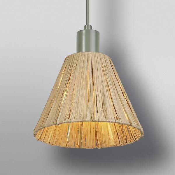 OSRAM Lampa wisząca Decor Raffia, możliwość ściemniania, brązowy / rdzawy, salon / jadalnia, dworkowy / rustykalny