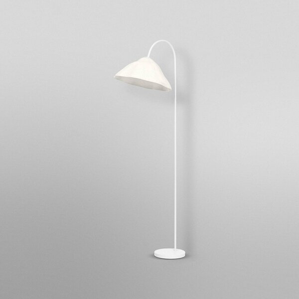 OSRAM Lampa łukowa - lampa stojąca Decor Lotus Leaf, biały / opal, salon / jadalnia, papier / lunolit / lunopal