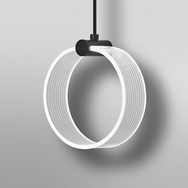 OSRAM Lampa wisząca Decor Circle, czarny, salon / jadalnia, tworzywo sztuczne, nowoczesny