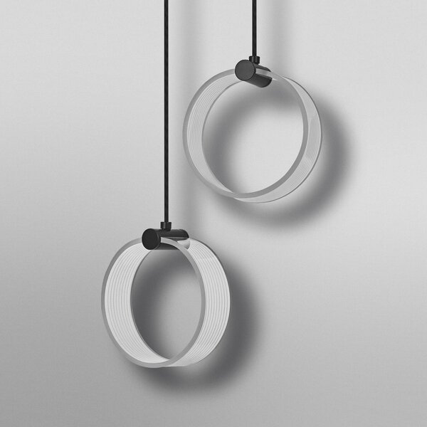 OSRAM Lampa wisząca Decor Circle, czarny, salon / jadalnia, tworzywo sztuczne, nowoczesny