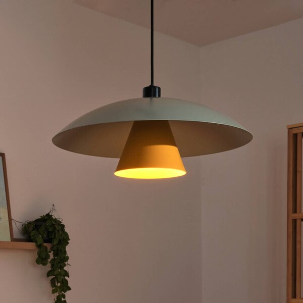 OSRAM Lampa wisząca Decor Flying Mushroom, możliwość ściemniania, zielony, kuchnia, metal, nowoczesny