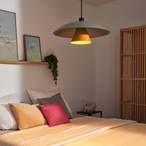 OSRAM Lampa wisząca Decor Flying Mushroom, możliwość ściemniania, zielony, kuchnia, metal, nowoczesny