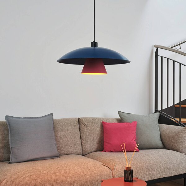 OSRAM Lampa wisząca Decor Flying Mushroom, możliwość ściemniania, niebieski, kuchnia, metal, nowoczesny