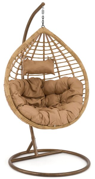 EMWOmeble Fotel wiszący ogrodowy - HC-003 - Naturalny boho