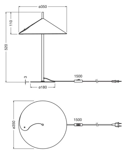 OSRAM Lampa stołowa Decor Flip, niebieski, salon / jadalnia, metal