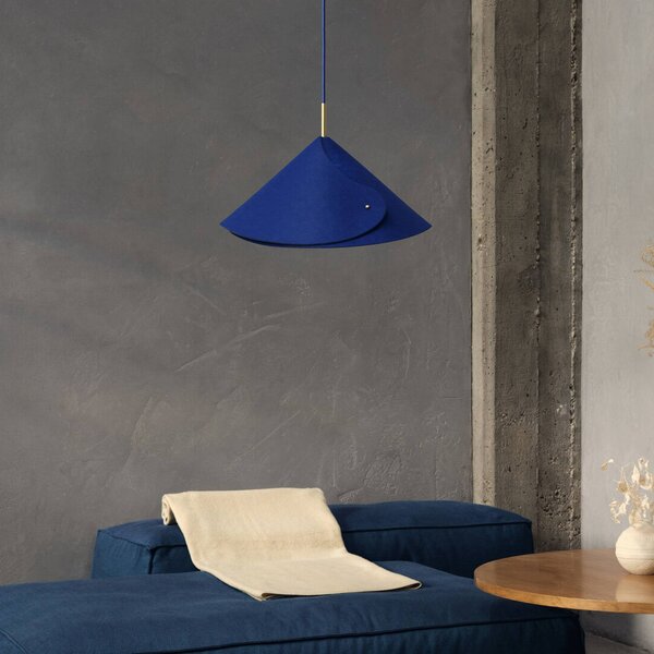 OSRAM Lampa wisząca Decor Flip, możliwość ściemniania, niebieski, salon / jadalnia, tkanina / materiał / jedwab