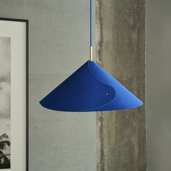 OSRAM Lampa wisząca Decor Flip, możliwość ściemniania, niebieski, salon / jadalnia, tkanina / materiał / jedwab