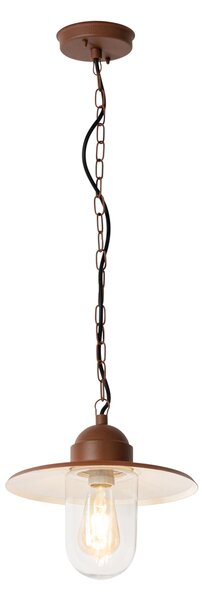Nowoczesna lampa wisząca zewnętrzna rdzawo-brązowa IP44 - Kansas