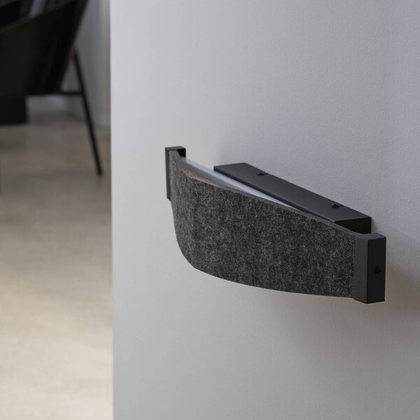 OSRAM Kinkiet LED Decor Flat Felt, aluminiowy / szary / cynkowy, salon / jadalnia, aluminium, nowoczesny