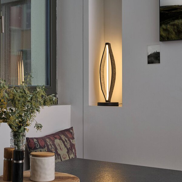 OSRAM Lampa stołowa LED Decor Flat Felt, aluminiowy / szary / cynkowy, salon / jadalnia, aluminium, nowoczesny