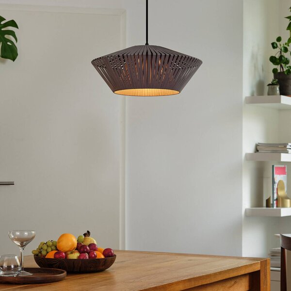 OSRAM Lampa wisząca Decor Stripes, możliwość ściemniania, aluminiowy / szary / cynkowy, salon / jadalnia, tkanina / materiał / jedwab