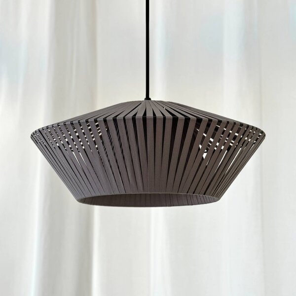 OSRAM Lampa wisząca Decor Stripes, możliwość ściemniania, aluminiowy / szary / cynkowy, salon / jadalnia, tkanina / materiał / jedwab
