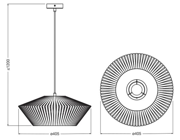 OSRAM Lampa wisząca Decor Stripes, możliwość ściemniania, kremowy / amber, salon / jadalnia, tkanina / materiał / jedwab