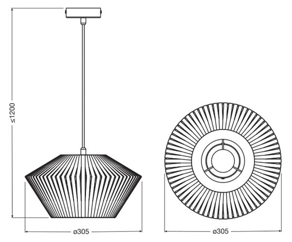 OSRAM Lampa wisząca Decor Stripes, możliwość ściemniania, kremowy / amber, salon / jadalnia, tkanina / materiał / jedwab