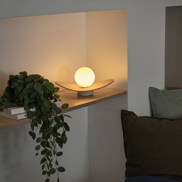 OSRAM Lampa stołowa Decor Pearl, kremowy / amber, salon / jadalnia, tkanina / materiał / jedwab, nowoczesny