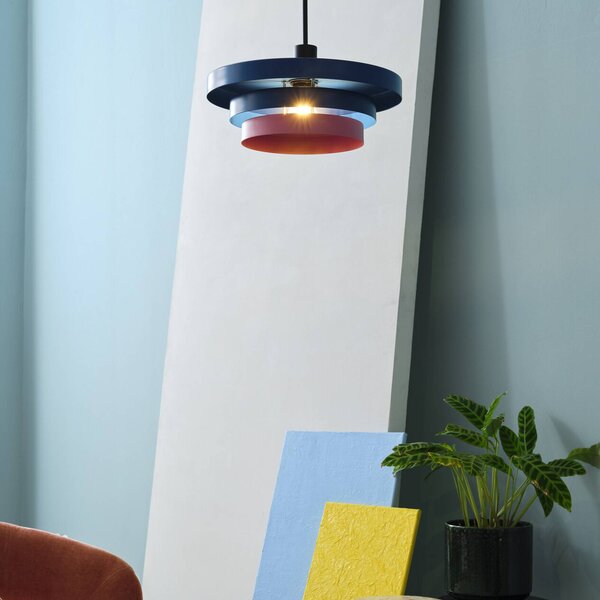 OSRAM Lampa wisząca Decor Layers, możliwość ściemniania, niebieski, kuchnia, metal, nowoczesny