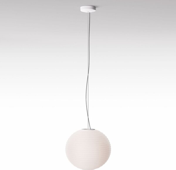 Lampa Wisząca Rotaliana, Flow Glass, ściemnialny, biały, salon, szkło, design