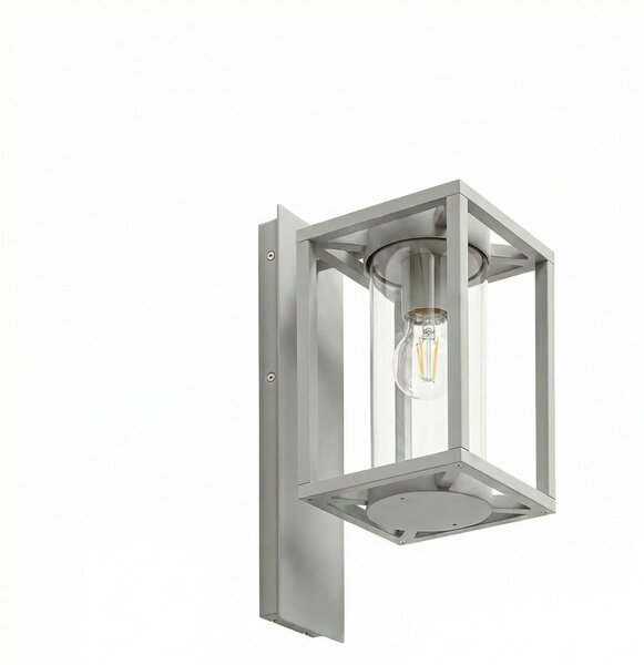 Zewnętrzna Lampa Lucande, Ferda, ściemnialny, szary, taras, aluminium, nowoczesny