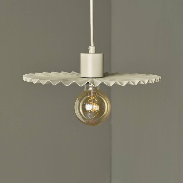 OSRAM Lampa wisząca Decor Plissee, możliwość ściemniania, kremowy / amber, salon / jadalnia, metal, nowoczesny