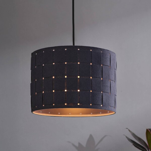 OSRAM Lampa wisząca Decor Felt Weaving, możliwość ściemniania, aluminiowy / szary / cynkowy, salon / jadalnia, tkanina / materiał / jedwab