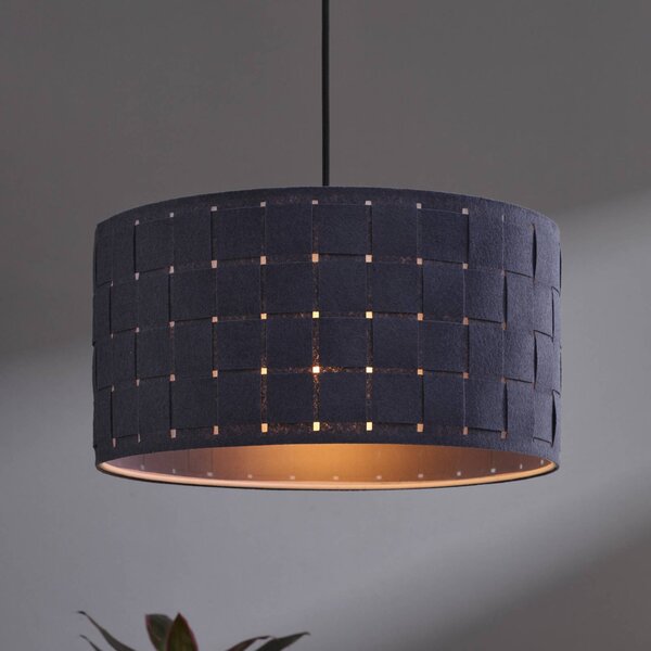 OSRAM Lampa wisząca Decor Felt Weaving, możliwość ściemniania, aluminiowy / szary / cynkowy, salon / jadalnia, tkanina / materiał / jedwab