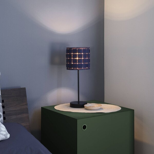 OSRAM Lampa stołowa Decor Felt Weaving, aluminiowy / szary / cynkowy, salon / jadalnia, tkanina / materiał / jedwab