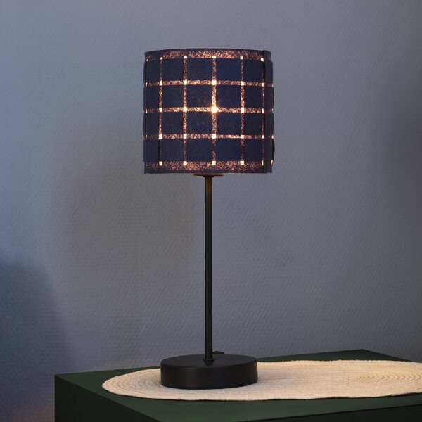 OSRAM Lampa stołowa Decor Felt Weaving, aluminiowy / szary / cynkowy, salon / jadalnia, tkanina / materiał / jedwab