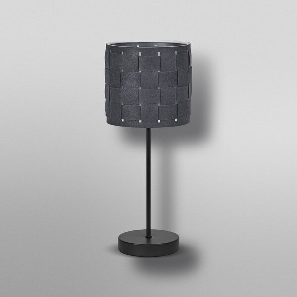 OSRAM Lampa stołowa Decor Felt Weaving, aluminiowy / szary / cynkowy, salon / jadalnia, tkanina / materiał / jedwab