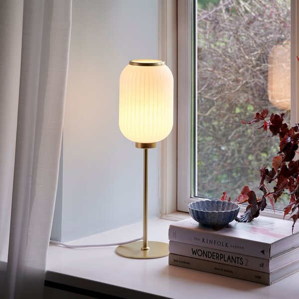 Lampa Stołowa Nordlux, Milford, złoty | mosiężny, salon, metal