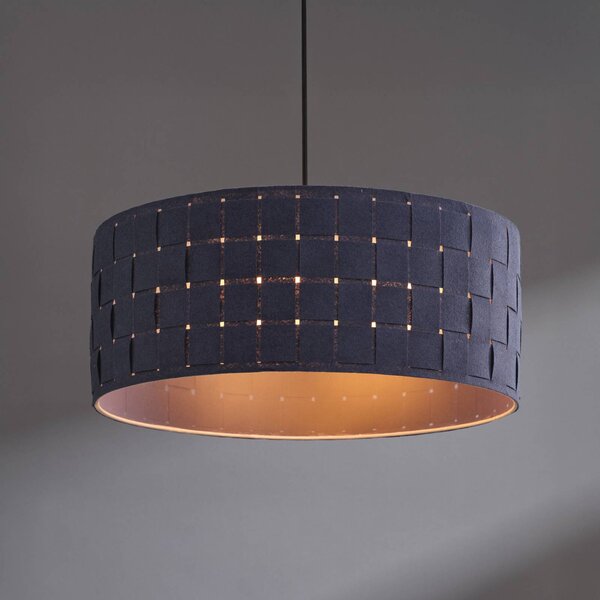 OSRAM Lampa wisząca Decor Felt Weaving, możliwość ściemniania, aluminiowy / szary / cynkowy, salon / jadalnia, tkanina / materiał / jedwab