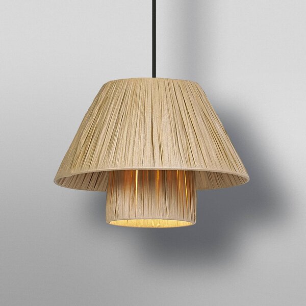 OSRAM Lampa wisząca Decor Bamboo Paper Hut, możliwość ściemniania, brązowy / rdzawy, salon / jadalnia, bambus, dworkowy / rustykalny