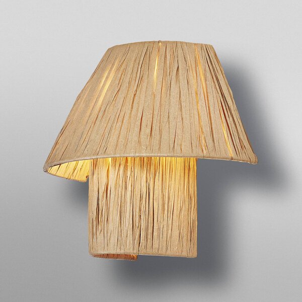 OSRAM Kinkiet Decor Bamboo Paper Hut, brązowy / rdzawy, salon / jadalnia, bambus, dworkowy / rustykalny