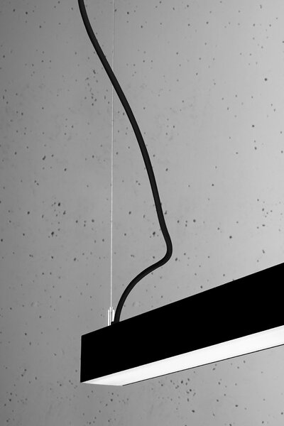 Czarna lampa wisząca z modułem LED 3000 K - 5X EX613 P4-H20