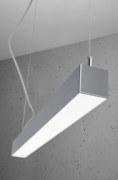 Szara lampa wisząca LED 3000 K - EX613 S0-T17