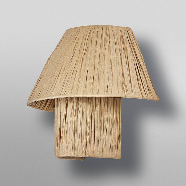 OSRAM Kinkiet Decor Bamboo Paper Hut, brązowy / rdzawy, salon / jadalnia, bambus, dworkowy / rustykalny