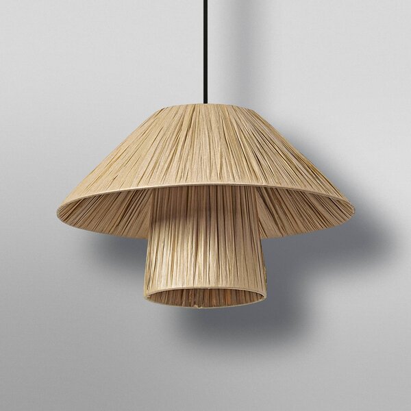 OSRAM Lampa wisząca Decor Bamboo Paper Hut, możliwość ściemniania, brązowy / rdzawy, salon / jadalnia, bambus, dworkowy / rustykalny