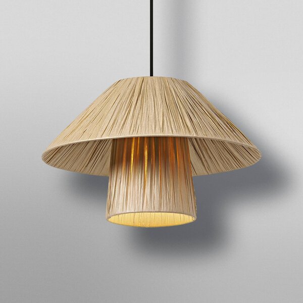 OSRAM Lampa wisząca Decor Bamboo Paper Hut, możliwość ściemniania, brązowy / rdzawy, salon / jadalnia, bambus, dworkowy / rustykalny