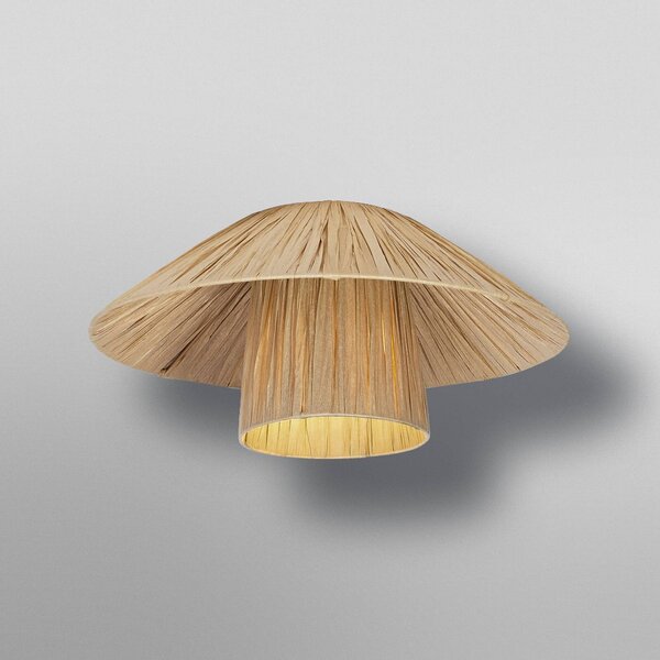 OSRAM Lampa sufitowa Decor Bamboo Paper Hut, możliwość ściemniania, brązowy / rdzawy, salon / jadalnia, bambus, dworkowy / rustykalny