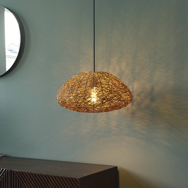OSRAM Lampa wisząca Decor Paper Drop, możliwość ściemniania, brązowy / rdzawy, salon / jadalnia, papier / lunolit / lunopal, dworkowy / rustykalny